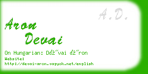 aron devai business card